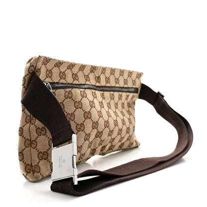 Gucci GG Monogram Double Pocket Belt Bag Dark Brown 3 of 12
