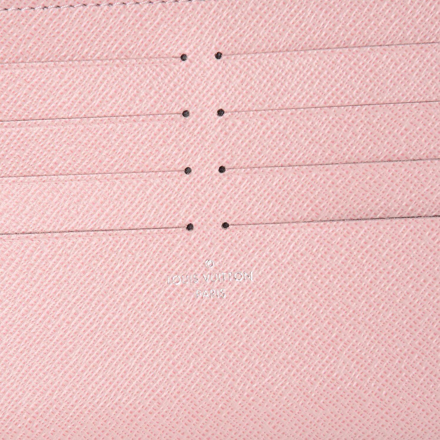Louis Vuitton Calfskin Felicie Card Holder Insert Rose Ballerine 6 of 8