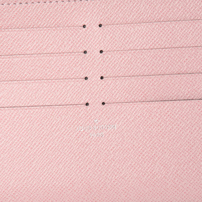 Louis Vuitton Calfskin Felicie Card Holder Insert Rose Ballerine 6 of 8