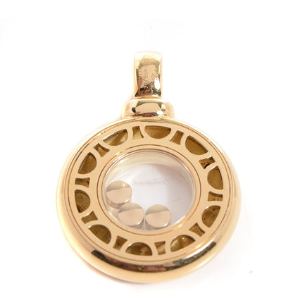 Chopard 18K Yellow Gold Diamond Happy Icons Round Pendant 3 of 4