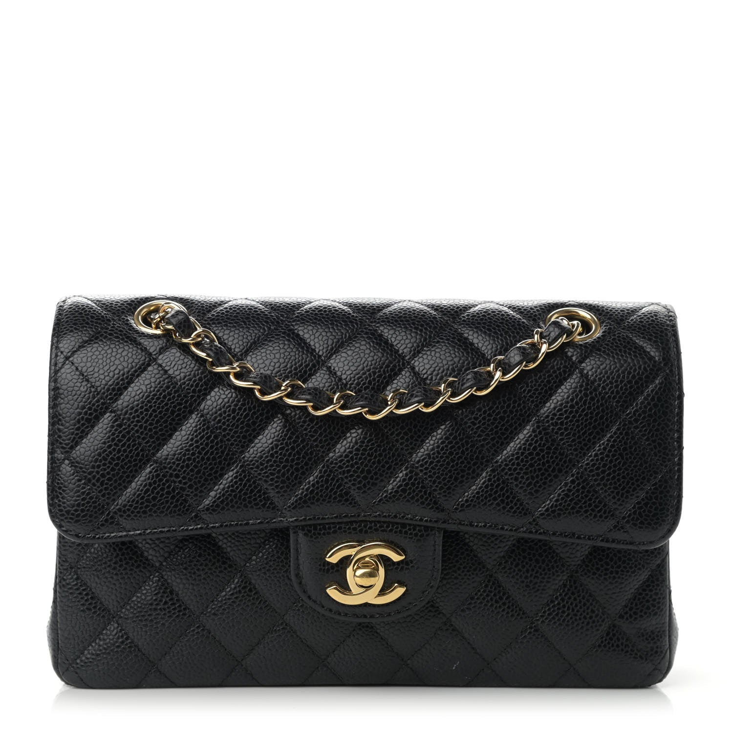 Chanel Caviar Quilted Small Double Flap Black 1 of 13