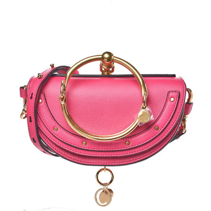 Chloe Calfskin Small Nile Bracelet Minaudiere Bag Fuchsia Rose 1 of 9