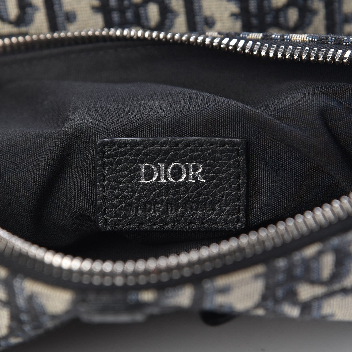 Christian Dior Oblique Saddle Bag Blue 5 of 8
