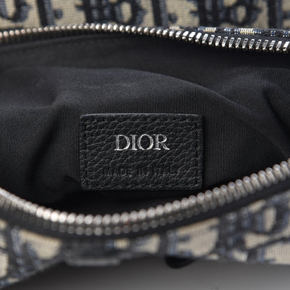 Christian Dior Oblique Saddle Bag Blue 5 of 8