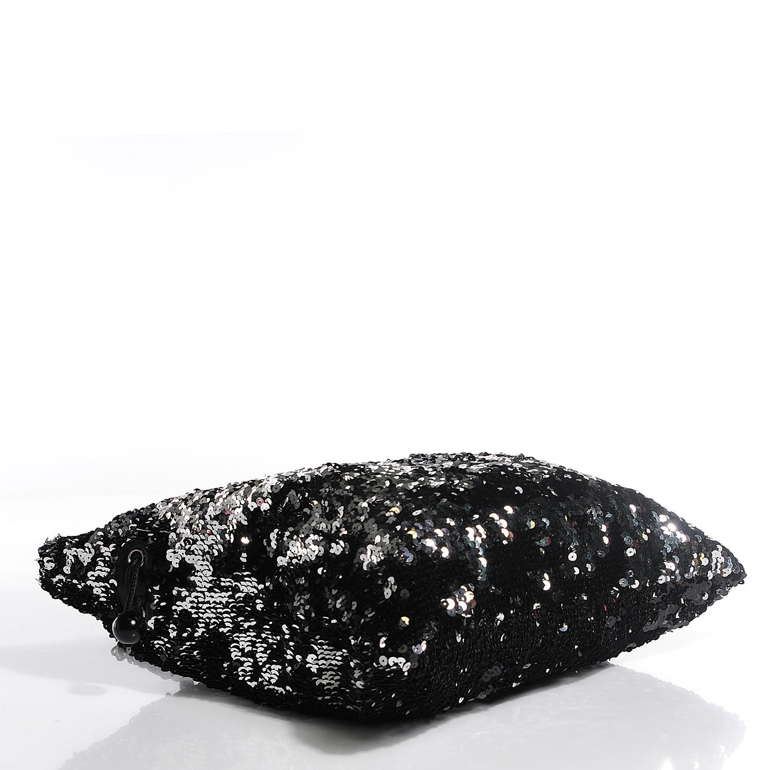 Chanel Sequin Summer Night Drawstring Tote Black 9 of 25