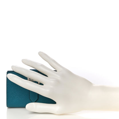 Hermes Epsom Mini Bearn Wallet Vert Bosphore 2 of 10