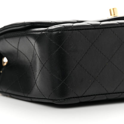 Chanel Lambskin Quilted Mini Rectangular Flap Black 8 of 17