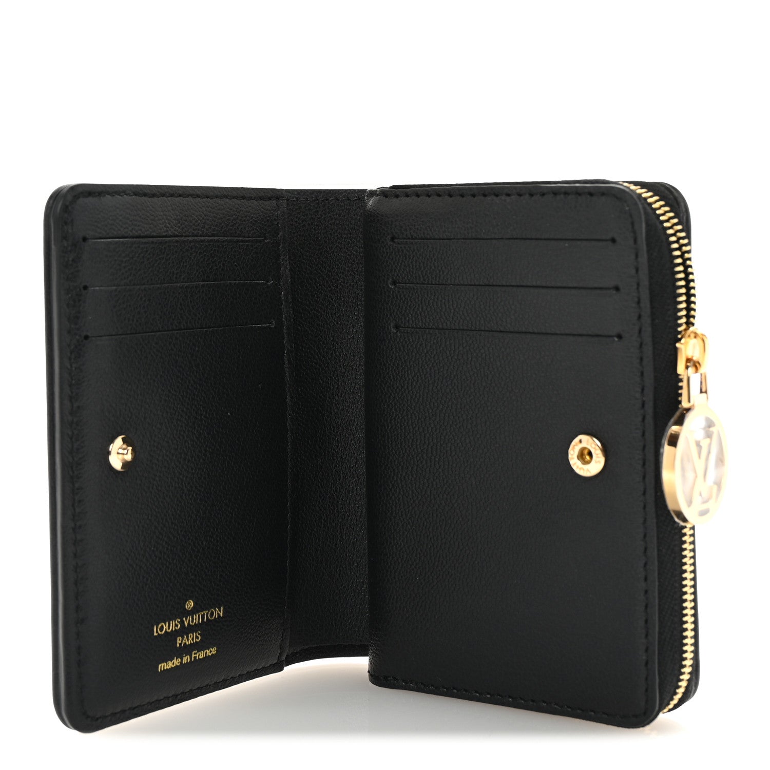 Louis Vuitton Lambskin Embossed Monogram Lou Coussin Wallet Black 5 of 6