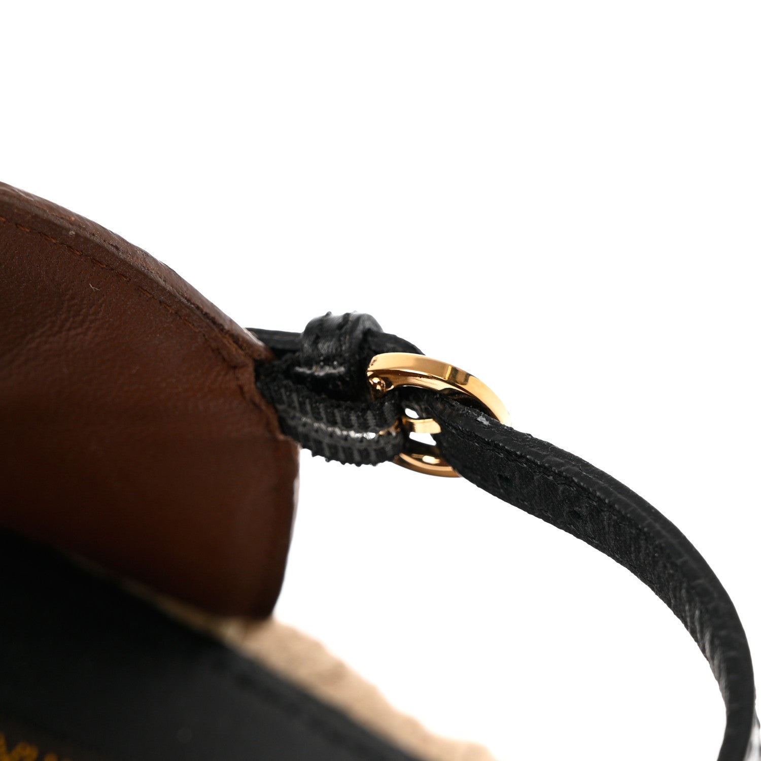 Louis Vuitton Calfskin Spring Hill Espadrille Wedge Sandals 36.5 Brown 9 of 11