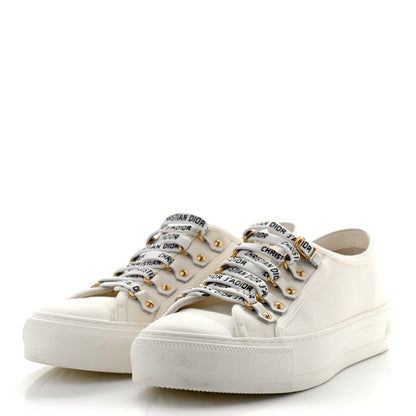 Christian Dior Canvas Walk'n Dior Low Top Sneakers 37 White 3 of 8
