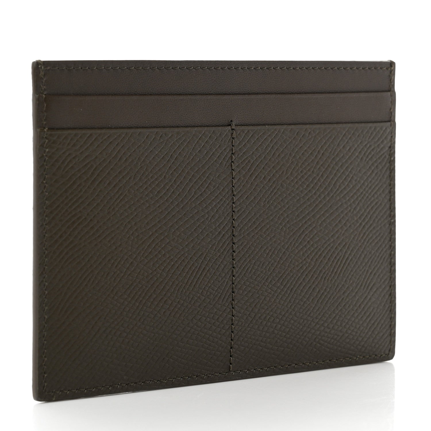 Celine Grained Calfskin Multifunction Card Holder Khaki 3 of 7