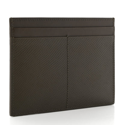 Celine Grained Calfskin Multifunction Card Holder Khaki 3 of 7