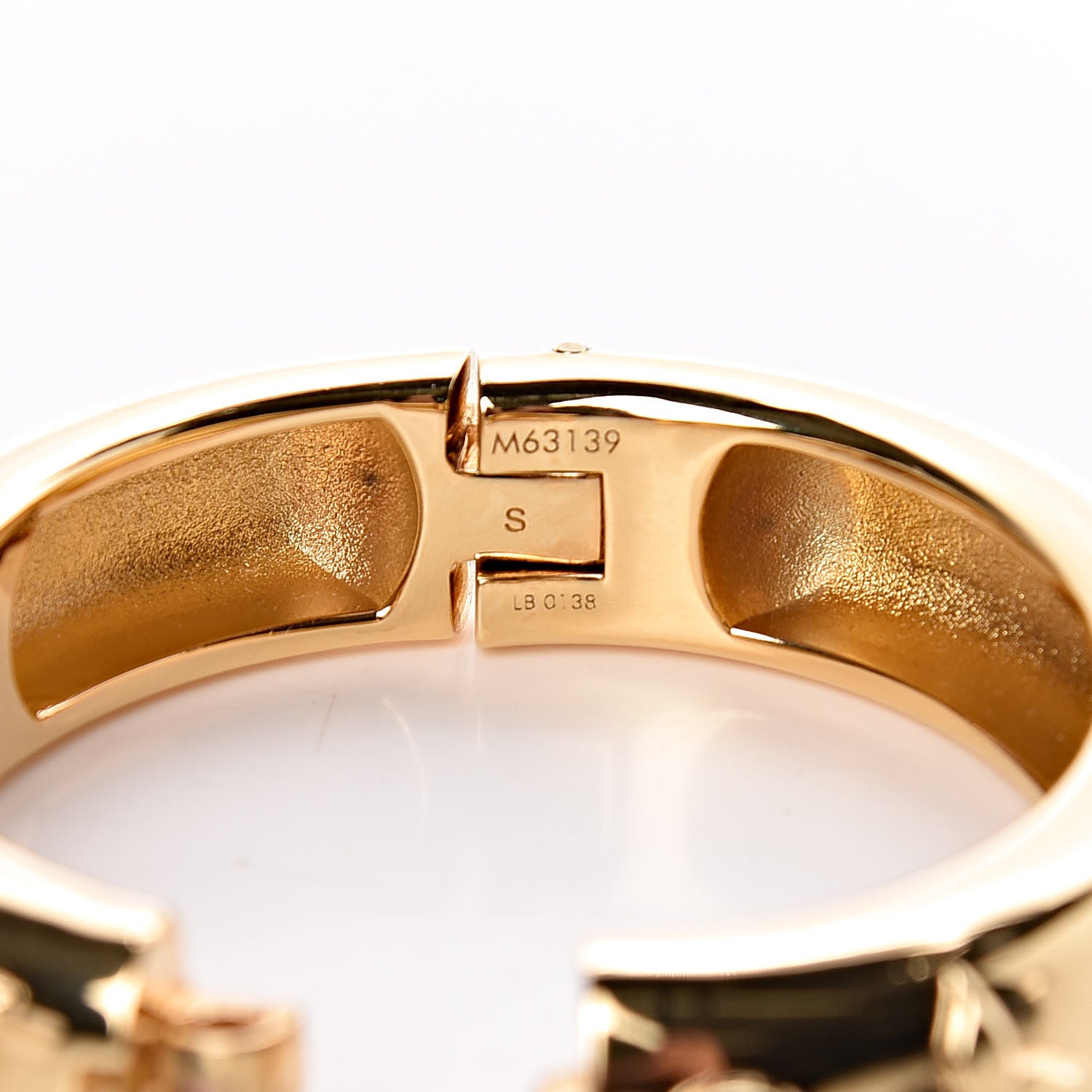 Louis Vuitton Brass Family Bangle Bracelet Gold 6 of 7