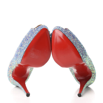 Christian Louboutin Glitter Dragonfly Lady Peep 150 Pumps 40 Etincelle Copper 10 of 13