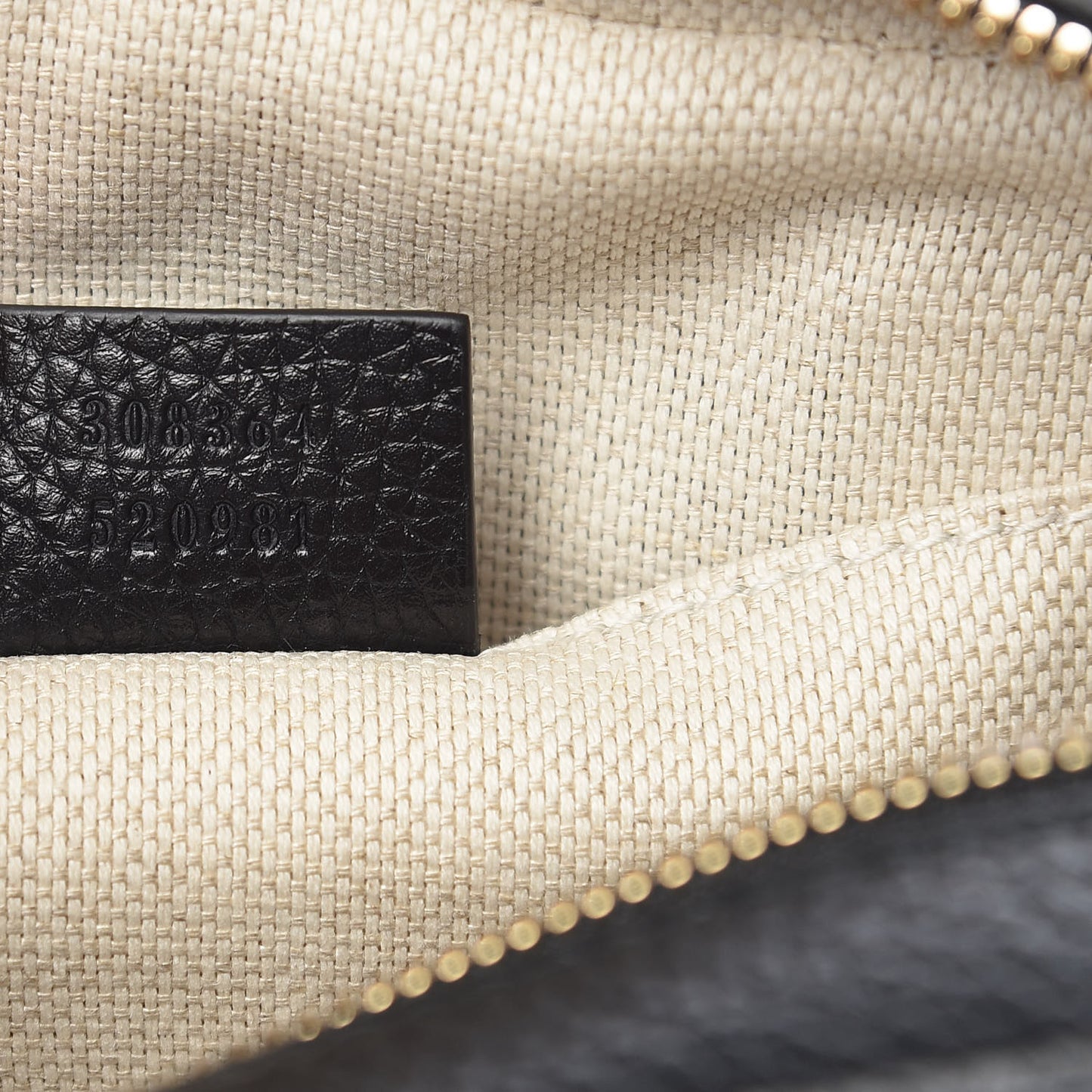 Pebbled Calfskin Small Soho Disco Bag Black