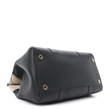 Loro Piana Grained Calfskin L32 Loom Bag Blue Navy 8 of 10