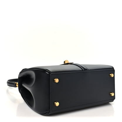 Celine Satinated Calfskin Small 16 Top Handle Bag Black 4 of 11