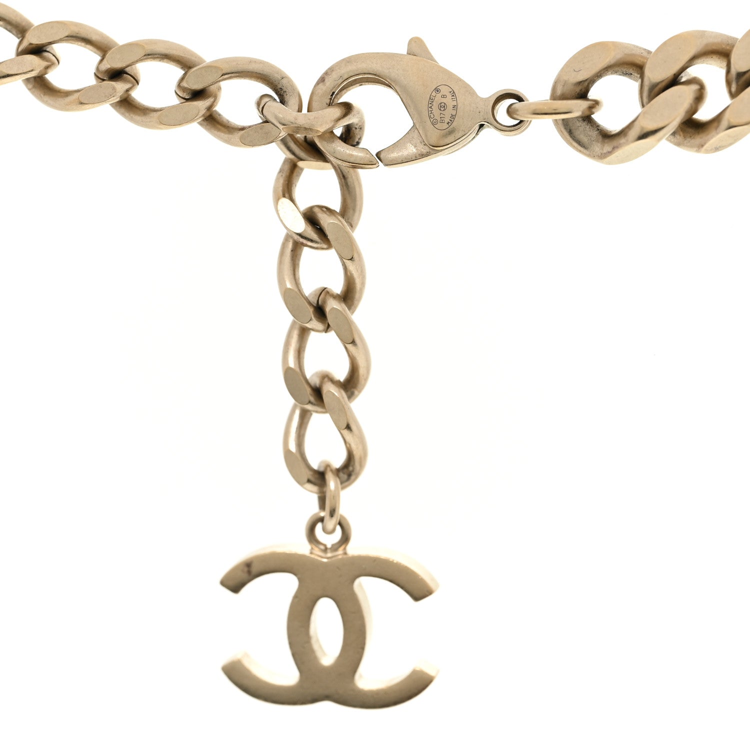 Chanel Pearl Chain CC Long Necklace Gold 4 of 6