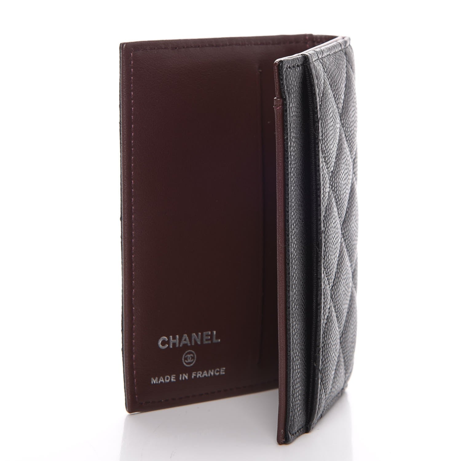 Chanel Caviar Quilted Card Holder Wallet Black 3 of 8