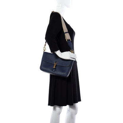 Gucci Soft Grained Calfskin Small Jackie Shoulder Bag Classic Blue Marine 2 of 21