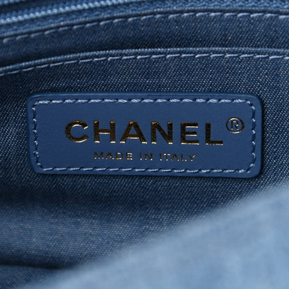 Chanel Denim Quilted Mini Pearl Crush Rectangular Flap Blue 12 of 18