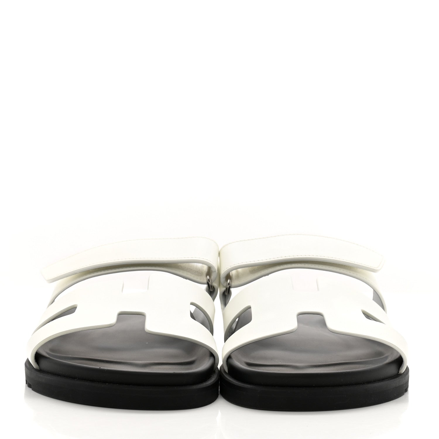 Hermes Calfskin Womens Chypre Sandals 40 White 3 of 10