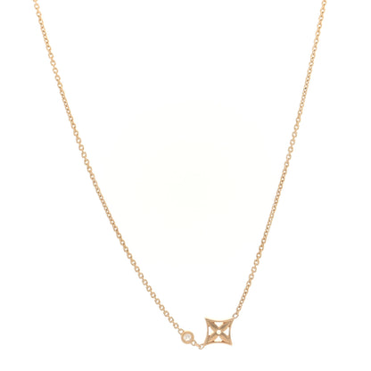 Louis Vuitton 18K Yellow Gold Diamond Idylle Blossom Pendant Necklace 1 of 4