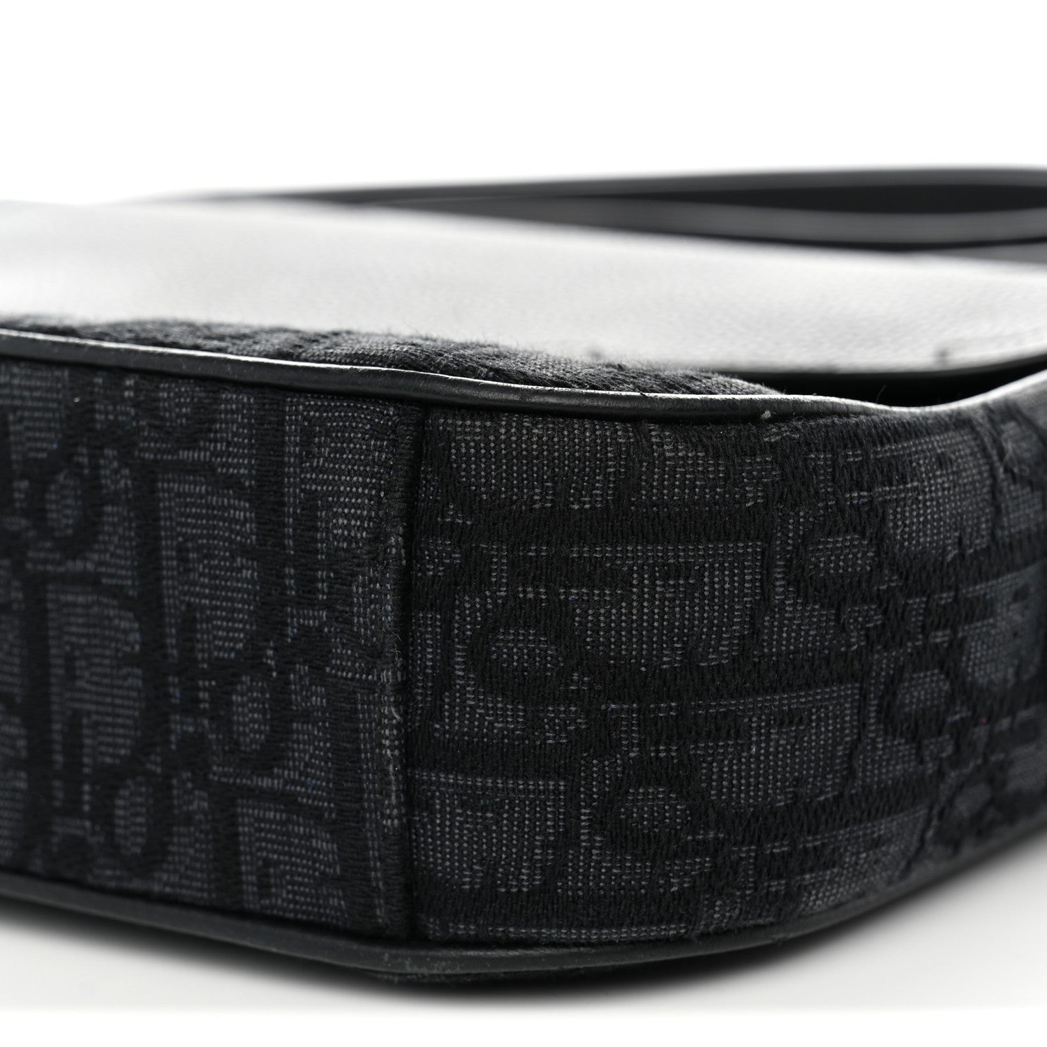 Christian Dior Grained Calfskin Oblique Mini Saddle Messenger Black 11 of 11
