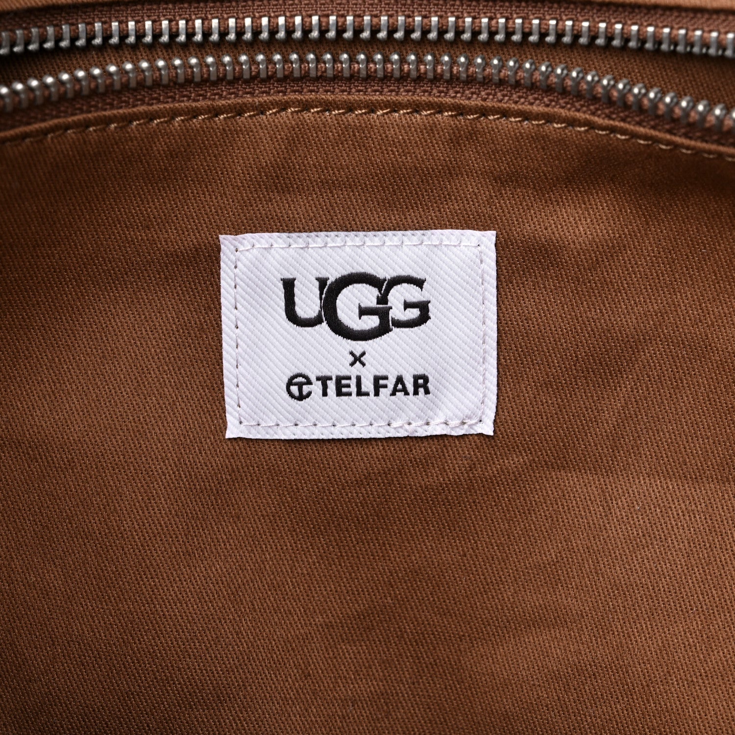Telfar X UGG Suede Shearling Medium Shopping Bag Natural 5 of 9
