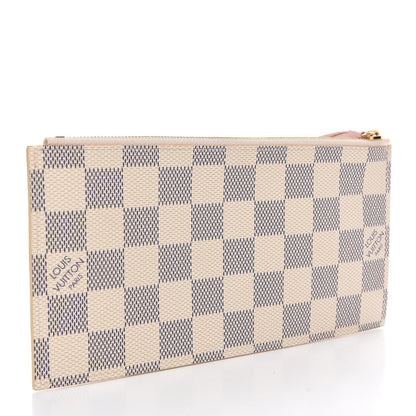 Louis Vuitton Damier Azur Felicie Chain Wallet Zippered Insert Rose Ballerine 3 of 6