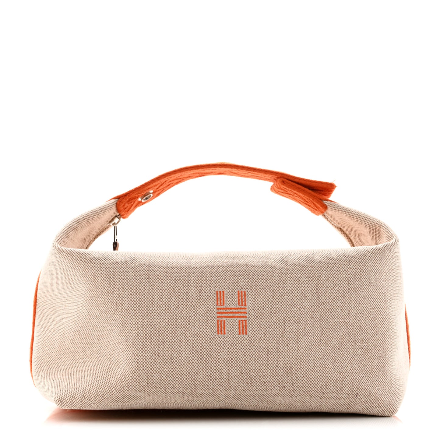 Canvas Large Bride-A-Brac Pouch Natural Orange
