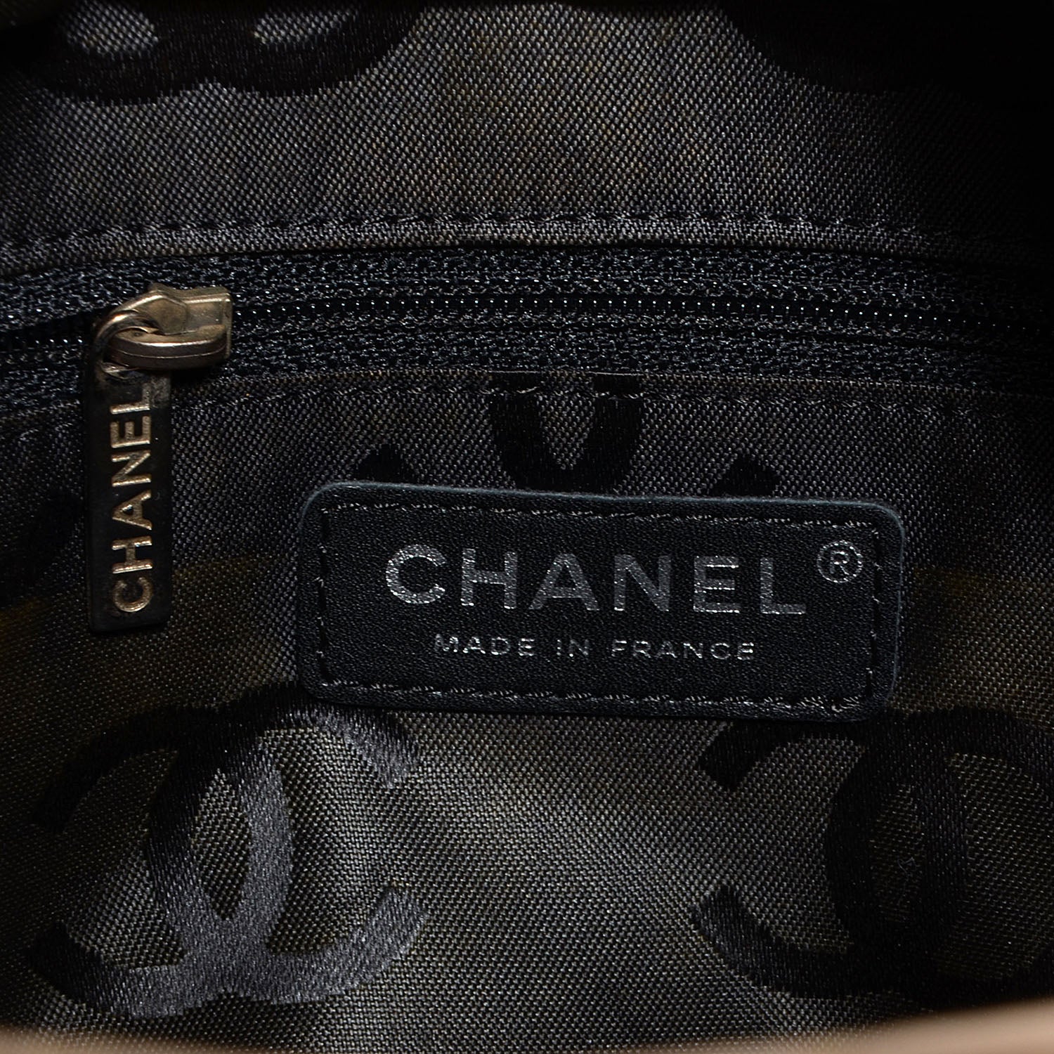 Chanel Calfskin Quilted Large Cambon Tote Beige Black 7 of 9