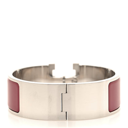 Hermes Enamel Wide Clic Clac H Bracelet PM Red 3 of 4
