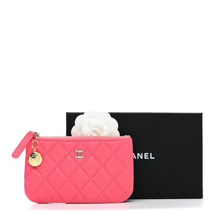 Chanel Caviar Quilted Small Cosmetic Case Pink 10 of 10