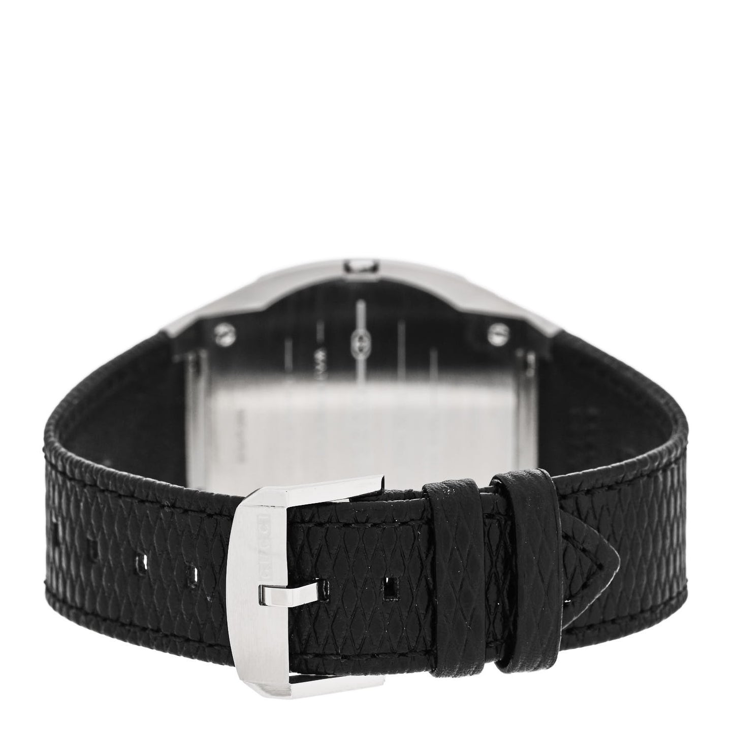 Stainless Steel Calfskin 38mm 25H Quartz Watch Black