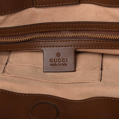Gucci Soft GG Supreme Monogram Small Crossbody Tote Beige Cuir 5 of 11