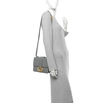 Christian Dior Grained Calfskin 30 Montaigne Flap Bag Grey 2 of 12