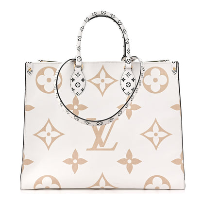 Louis Vuitton Monogram Giant Onthego GM Kaki Beige 1 of 9