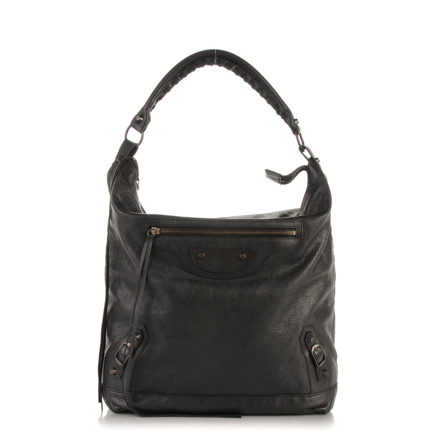 Agneau Classic Hardware Day Hobo Black