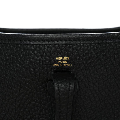 Hermes Taurillon Clemence Evelyne TPM Black Noisette Cuivre 5 of 10