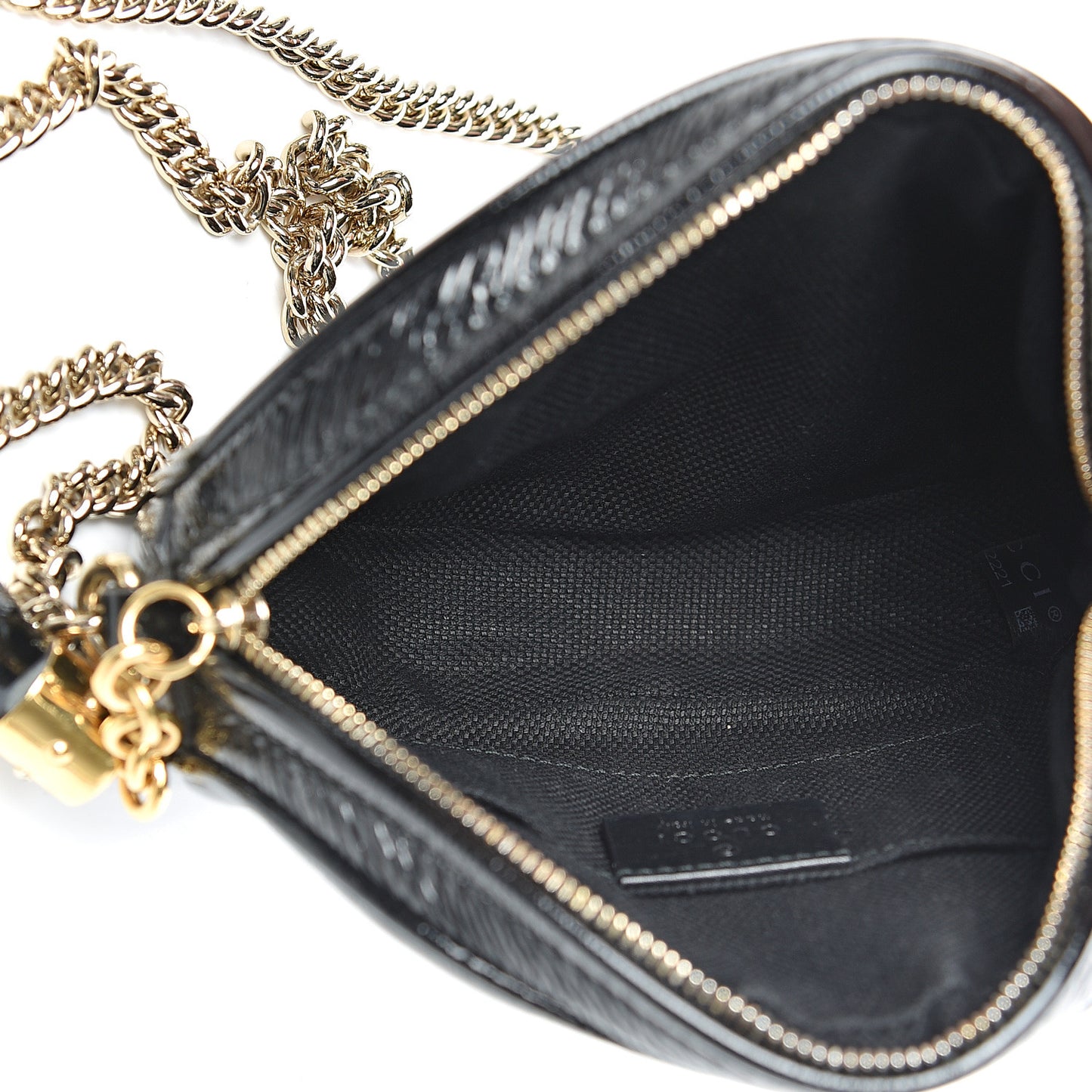 Patent Mini Soho Chain Bag Black