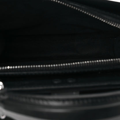 Fendi Cuoio Romano Vitello Cover Monochrome Mini Peekaboo I SEE U Satchel Argilla Black 5 of 7