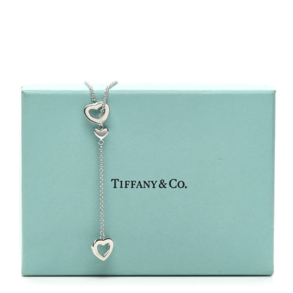 Tiffany Sterling Silver Heart Lariat Necklace 6 of 6