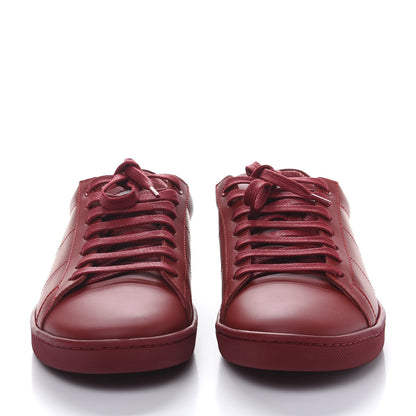 Saint Laurent Calfskin Mens Alpha Sneakers 41 Rouge Eros 2 of 9
