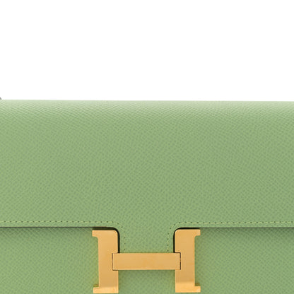 Hermes Epsom Constance Long To Go Wallet Vert Criquet 7 of 9