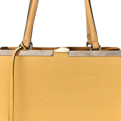 Fendi Vitello Elite Flamingo Large 3Jours Tote Giallo Alchemy 7 of 14