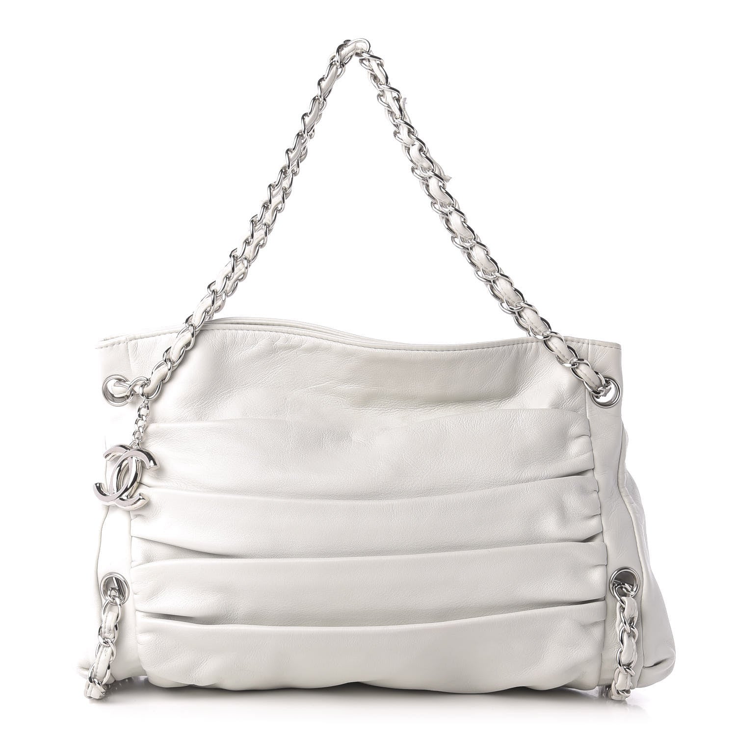 Chanel Lambskin Large Sharpei Bag White 1 of 10