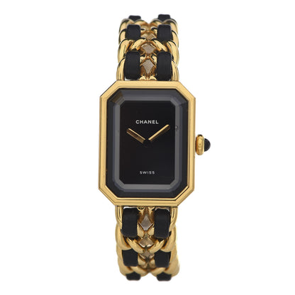Chanel Stainless Steel Lambskin 20mm Chain Premiere Quartz Watch Gold M 1 of 6