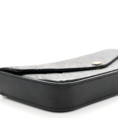 Louis Vuitton Empreinte Pochette Felicie Chain Wallet Black 8 of 9