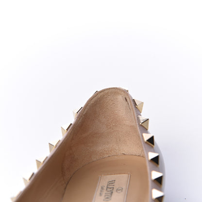 Valentino Garavani Patent Rockstud Ballerina Flats 38.5 Purple Poudre 16 of 20
